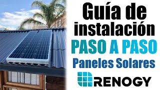 GUÍA de INSTALACIÓN paso a paso del PANEL SOLAR RENOGY 100W 12V [upl. by Ellennahs]