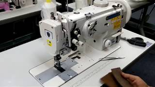 THOR GC1560 Double Needle Walking Foot Sewing Machine Threading [upl. by Iphigeniah]