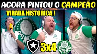 REAÇÕES ENERGIA 97 PALMEIRAS 4X3 BOTAFOGO  PÓS JOGO PALMEIRAS VIRA PRA CIMA DO BOTAFOGO [upl. by Lockhart]