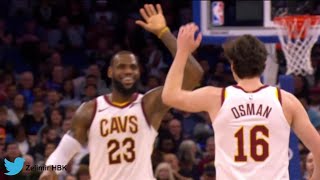 Cedi Osmanın tam saha asistini Kevin Love ve LeBron Jamesin taklit ettiği müthiş anlar [upl. by Aisset]