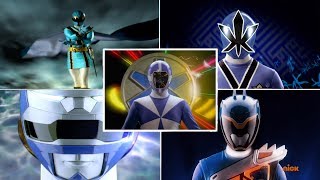 Top 10 Blue Rangers Morph Sequences  Power Rangers Morphs  Superheroes  Power Rangers Official [upl. by Inoek411]