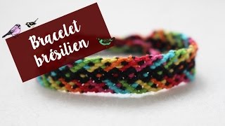 DIY  Bracelet brésilien arcenciel [upl. by Salbu]