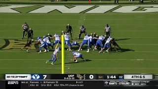 BYU quotdouble snapquot fake field goal vs UCF [upl. by Alin]