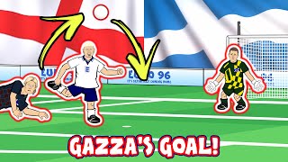 💥Gazzas Goal Euro 96💥 Footballers Attempt England vs Scotland Goals Highlights 1996 2021 [upl. by Ecertal]