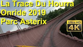 La Trace Du Hourra Parc Astérix 2019 Onride POV 4K 1st row Mack Rides Bobbahn Parc Asterix Coaster [upl. by Ellevart]