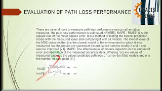 A Comprehensive survey of path loss types in different wireless communication environments [upl. by Trinia]