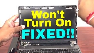 Chromebook Wont Turn On  FIXED [upl. by Inhoj]