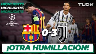 Highlights  Barcelona 03 Juventus  Champions League 202021J6  TUDN [upl. by Ilrebmik]