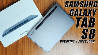 Samsung Galaxy Tab S8 5G Unboxing First Impressions amp Specifications [upl. by Ray]