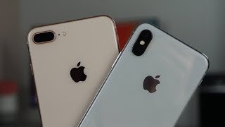 iPhone 8 Plus VS iPhone X [upl. by Aneeh]