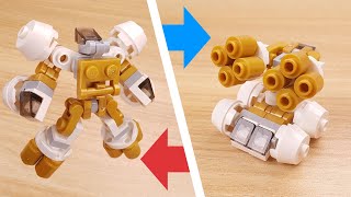 How to build mini LEGO antiaircraft gun transformer mech  Panzer X [upl. by Joash]