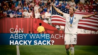 Can Abby Wambach Hacky Sack [upl. by Nerat]