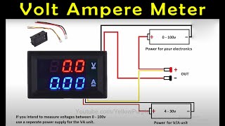 How to Setup a Digital Volt Amp Meter Wire Connection [upl. by Irafat]