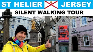 A silent walking tour of ST HELIER the capital of JERSEY Channel Islands [upl. by Enelaj48]