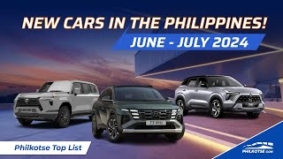 New Cars in the Philippines  June and July 2024  Philkotse Top List [upl. by Nickola282]