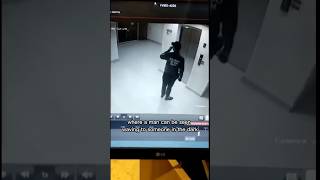 Scary video 😳  Invisible Guest talking to Guard  found on YouTube scary ghost [upl. by Enaitsirhc]