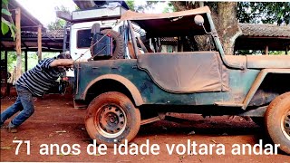 jeep Willys overland 1951 vai voltar a andar quotparte 1quot [upl. by Boothe]