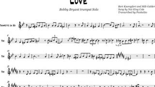 Love  Nat King Cole   Trumpet Solo Transcription [upl. by Muldon25]