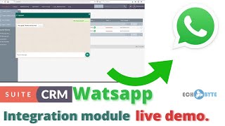 SuiteCRM  SugarCRM WhatsApp integration Module live demo [upl. by Margit]