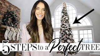 5 STEPS To Decorating The PERFECT Christmas Tree [upl. by Berkow]