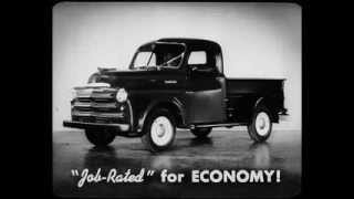 1950 Dodge vs Ford Trucks Dealer Promo Film  Geared to Your Job [upl. by Hahcim731]