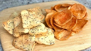 How to make thin crispy keto chips  Keto vegan glutenfree [upl. by Bethina]