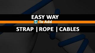 Easy way to add straps rope or cables to models in Autodesk Maya 2022 shorts [upl. by Hijoung492]