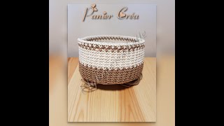 TUTO crochet  Comment faire un Panier Créa toute taille [upl. by Fira141]