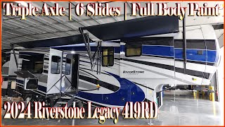 Raised Rear Den 2024 Riverstone 419RD Luxury Fifth Wheel by Forestriver RVs at Couchs RV Nation [upl. by Asiram]