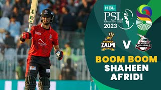 Stunning Batting By Shaheen Afridi  Peshawar Zalmi vs Lahore Qalandars  Match 23  HBL PSL 8 MI2T [upl. by Malarkey191]