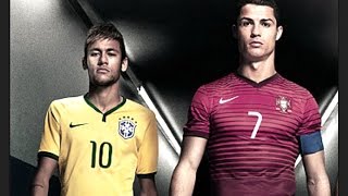 Cristiano Ronaldo Vs Neymar Jr ● Crazy Skills 2014 ● Teo CRi [upl. by Rooney]