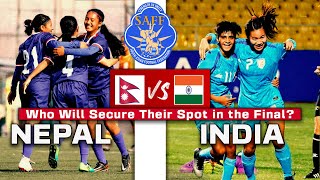 Nepal vs India Live Kickoff Details  U16 SAFF Women Championship 2024 [upl. by Yelekalb]