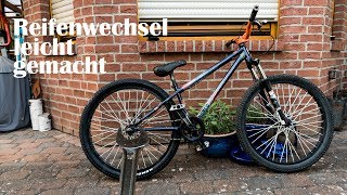 1 Fahrradreifen wechseln leicht gemacht  Dirt Bike Fahrrad [upl. by Kwon]