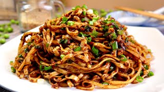 Zero Skills Needed Szechuan Spicy LoMein 四川香辣干捞面 Chinese Dry Chilli Garlic Noodles Recipe [upl. by Dorkas230]