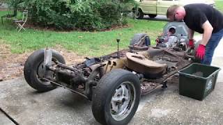 Volkswagen Karmann Ghia Restoration  1972 VW Chassis Cleaning  Vintage VW [upl. by Trepur]