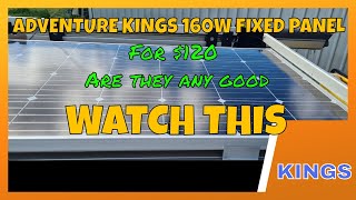 Adventure kings 160w fixed solar panel review  is it value for money [upl. by Violeta413]