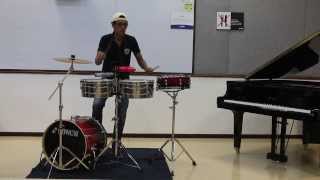 Timbal Vallenato Cover Gracias En Vivo  Silvestre Dangond  Rolando Ochoa [upl. by Ilaire141]