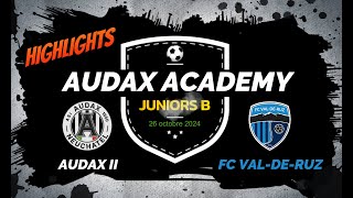 Highlights  Audax Academy  FC ValdeRuz [upl. by Husch605]