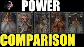 Dwarf Legendary Lord Power Comparison [upl. by Nodnorb466]