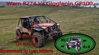 Winch comparison test between Warn 8274 and Gigglepin Gp100 [upl. by Sirret352]