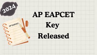 AP EAMCETEAPCET Key download How to Download Key AP EAMCET [upl. by Deland]