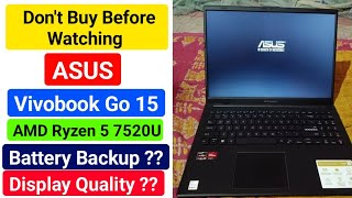 asus vivobook go 15 amd ryzen 5 quad core 7520u laptop battery backup review in hindi [upl. by Noguchi416]