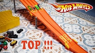 Corrida de Carrinhos de Brinquedos Hot Wheels 4 Lane Elimination Race Trackset [upl. by Lyrahs636]