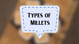 Types of Millets  Sanjeev Kapoor Khazana [upl. by Zosema]