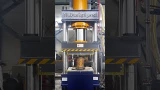 Composite material hotpressing hydraulic press [upl. by Fiedling]