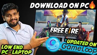 Free Fire In Gameloop 😍 How To Download Free Fire In PC  Laptop On Gameloop 🔥 [upl. by Cahra]