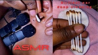 ASMR  deep ear cleaning  head massage  first ASMR video 😇 [upl. by Jacquette]