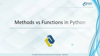 Python Methods vs Functions [upl. by Anerys]