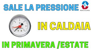 La pressione della caldaia sale da sola senza accendere i riscaldamenti e perde acqua perche [upl. by Adohr165]