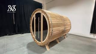 SAUNASNET Luxury Outdoor Barrel Sauna [upl. by Pearce]